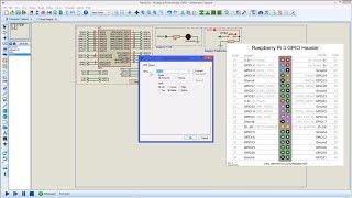 Proteus and Raspberry Pi GPIO Programming