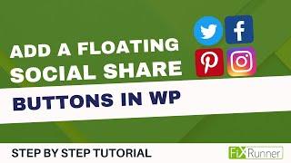 How To Add Floating Social Media Bar In WordPress