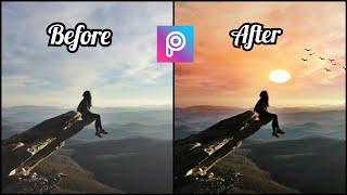 How to Add Sunset in PicsArt tutorial | Editing in PicsArt 2020