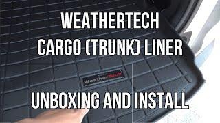 WeatherTech Cargo Trunk Liner Unboxing And Initial Impressions