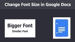 How to Change Font Size in Google Docs document