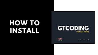 How To Install GTCoding Custom WordPress Theme On Your Website