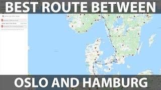 Best route between Oslo and Hamburg