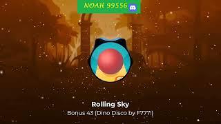 Rolling Sky Bonus 43 Dino Disco (Level 105) Soundtrack (Music by F777!)