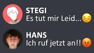 Stegis ERSTES GESPRÄCH mit HANS 