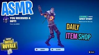 ASMR Fortnite NEW Spicy Start Emote! Daily Item Shop  Relaxing Whispering 