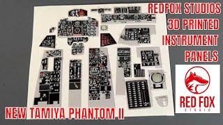 New RED FOX STUDIOS 3d printed instrument panels (Tamiya 1/48  F4B Phantom, Revell SR71)
