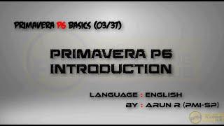 (03A/37)_English_Primavera P6 Software Introduction