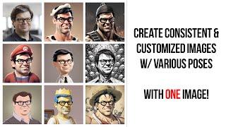 AI Magic: Create Consistent & Custom Images (Poses) from a Single Photo - Instant ID