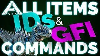  All ITEM IDs & GFI Commands List | Ark Survival Evolved | PC, Xbox, PS4 | Updated 2018 