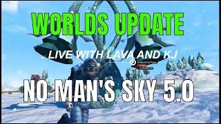 No Man's Sky 5.0 Worlds Live With Lava And KJ  Exploring and Multitools