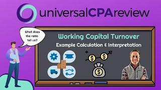 Working Capital Turnover Calculation (example BEC MCQ) | Universal CPA Review