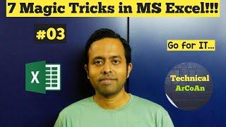 7 Magical Tricks in Microsoft Excel (Spreadsheet) | MS Excel |  Excel Tutorial