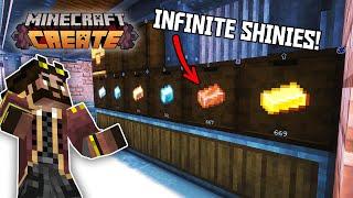 I got INFINITE free metals in my Minecraft Create Mod world!