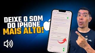 COMO AUMENTAR AINDA MAIS O VOLUME DO SEU IPHONE NOS AJUSTES! DEIXE O VOLUME DO IPHONE BEM MAIS AUTO!