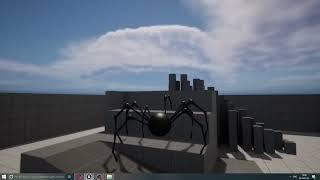 Unreal Engine 5: spider's procedural movement