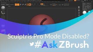 #AskZBrush: “When loading a custom brush Sculptris Pro mode disables? How can I fix this?”