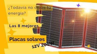 Las  8 Mejores Placas Solares 12v 200w buenas y baratas de amazon #panelsolar   (Calidad/Precio)