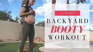 Backyard Booty Day - No Gym Required - 14weeks | Danielle Lipski (Vlog 7)