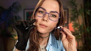 ASMR Most Relaxing Face Exam RP (Hand & Tools) Personal Attention