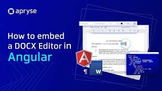 How to embed a DOCX Editor in Angular