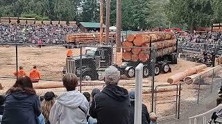 Deming logging show logging trucks. Beautiful show trucks 2023 Wa. State.