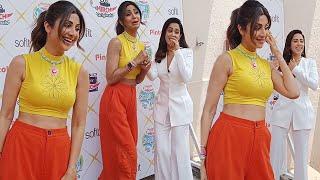 Shilpa Shetty & Nushrat Bharucha Ki Masti @THE SHOOT OF SHILPA SHETTY FILMY MIRCHI SHOW SHAPE OF YOU