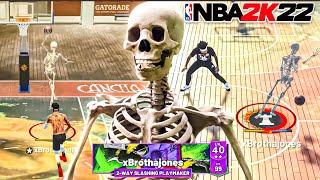 This 99 OVR SKELETON “2-WAY SLASHING PLAYMAKER” is OVERPOWEREDNBA 2K22 BEST ISO SLASHER BUILD