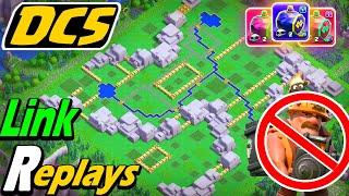 COC Best New Dragon Cliffs 5 Base LINK! ANTI SUPER MINER +REPLAYS Capital Peak Base, Clash of Clans