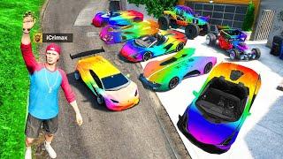 Ich KLAUE alle REGENBOGEN AUTOS in GTA 5 RP!