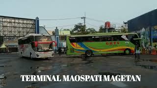 Habis Hujan Deras Terminal Maospati Magetan