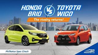 Toyota Wigo vs Honda Brio - 2023 Battle | Philkotse Spec Check