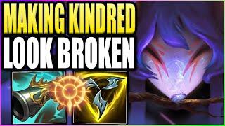 Making Crit Kindred Look Broken With The Trinity Crit Kindred Build! (This Nocturne Got Bullied!)