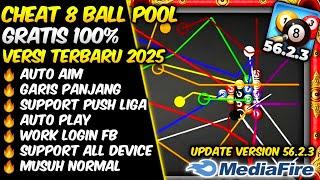 GRATIS‼️CHEAT 8 BALL POOL TERBARU 2025 NEW UPDATE AIM TOOL GARIS PANJANG OTOMATIS 3 LINE ANTI BANED