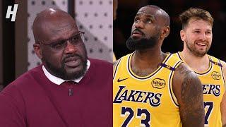 SHAQ & TNT Crew reacts to LeBron 50K PTS & Lakers Highlights 