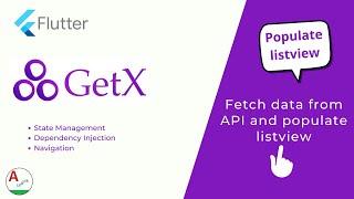Flutter : Fetch data and populate listview using GetX | getx flutter | flutter coding