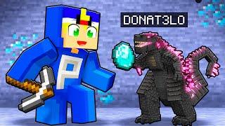 JOGANDO como GODZILLA AJUDANTE no Minecraft!!