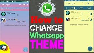 How to Change Whatsapp Theme on Android (Tamil) | Tamil Digital