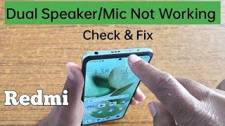 How to check speaker and mic working or not Redmi mobile | speaker/mic problem fix