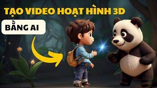 TẠO VIDEO câu chuyện hoạt hình 3D dành cho trẻ em bằng CÔNG CỤ AI miễn phí