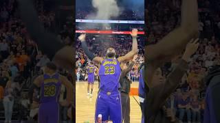 LeBron James’ ICONIC chalk toss in Phoenix! |#Shorts