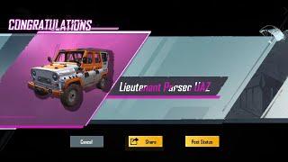 I Got permanent Lieutenant Parsec UAZ 