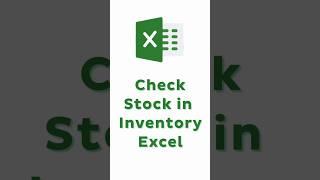 How to Check Stock in Inventory in Excel? #shorts #excel