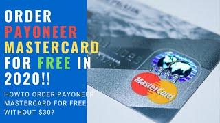 How to order Payoneer MasterCard for free in Nepal ? | in 2020 | without $30?