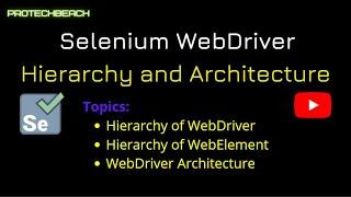 Selenium WebDriver Hierarchy and Architecture