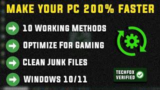 How to make your PC or Laptop 200% faster - Full Guide