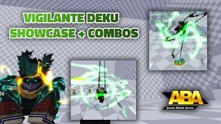 [ABA] VIGILANTE DEKU SHOWCASE + COMBOS + ALL MECHANICS (NEW ABA UPDATE)