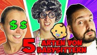 5 TYPES OF BABYSITTERS