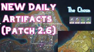 New Daily Artifacts Farming Route | Respawn Daily| Genshin 2.6 | The Chasm