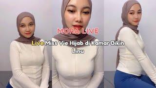 Live Miss Vhie Hijab di Kamar Bikin Linu